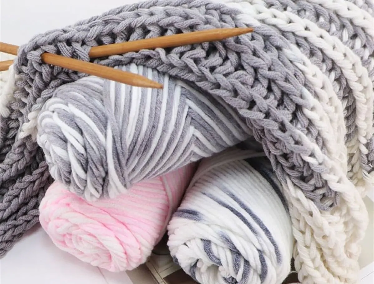 smooth macrame yarn crochet clean lines