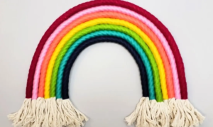 colored cotton twine for macrame rainbow