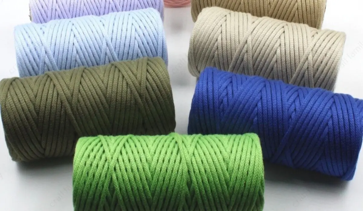 cotton polyester macrame cord blend