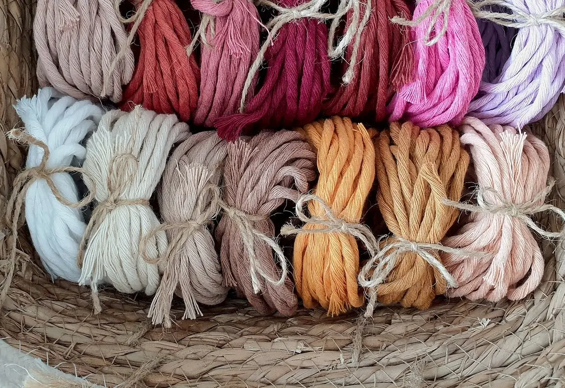 natural dye macrame yarn crochet eco