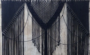 black cotton twine for macrame modern