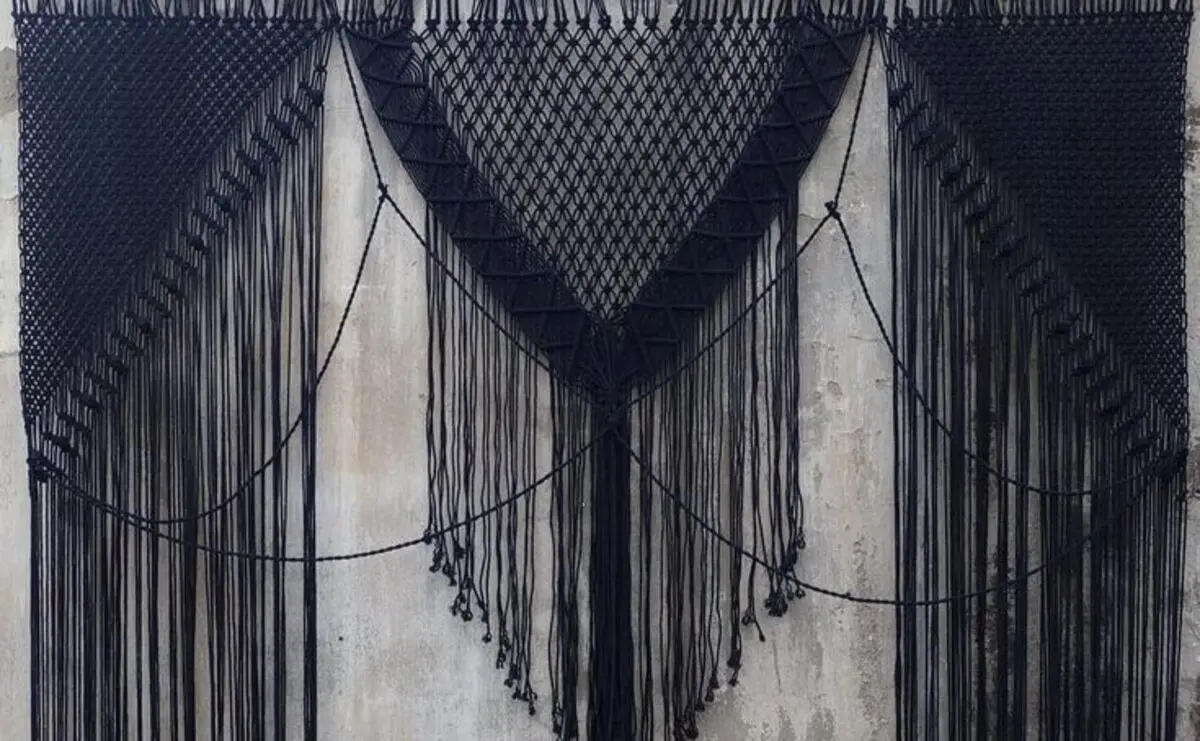 black cotton twine for macrame modern