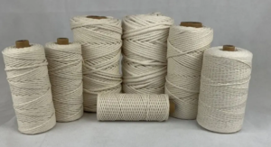 natural beige cotton twine for macrame neutral