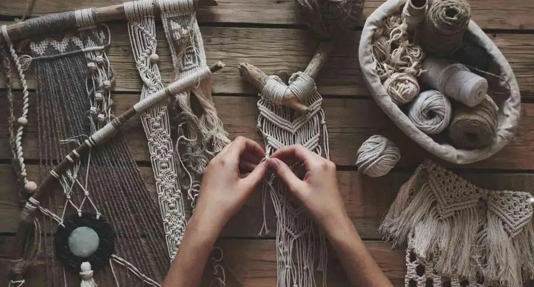 macrame cord thickness gradient effects