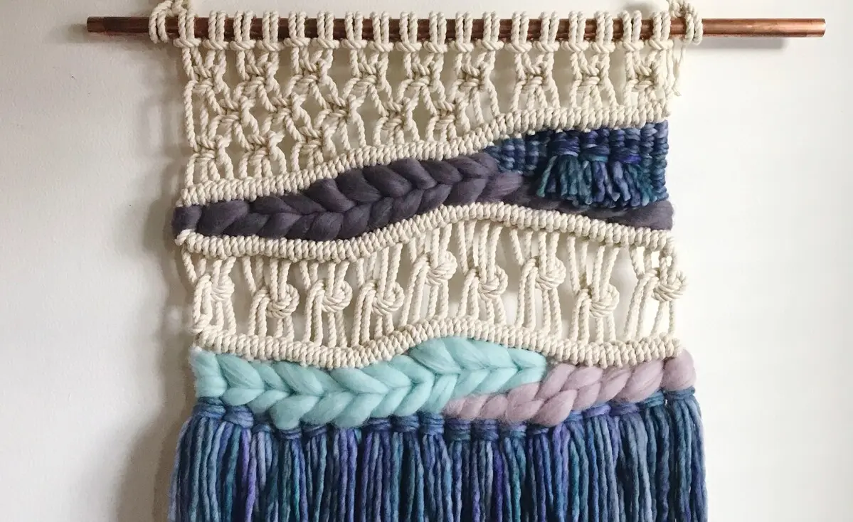 macrame cord thickness texture mixing
