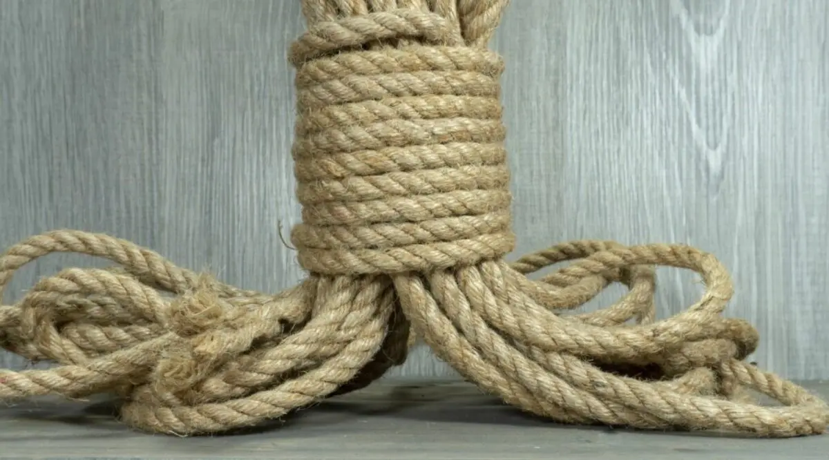 macrame cord made from jute fibers