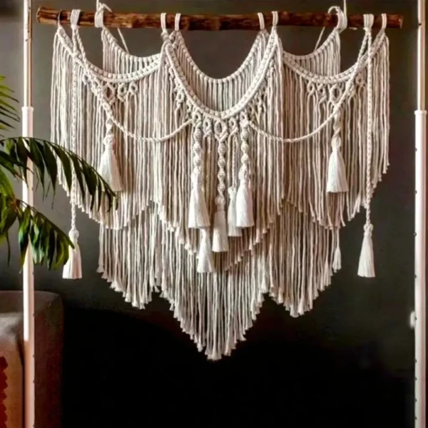Nordic Woven Macrame Wall Tapestry