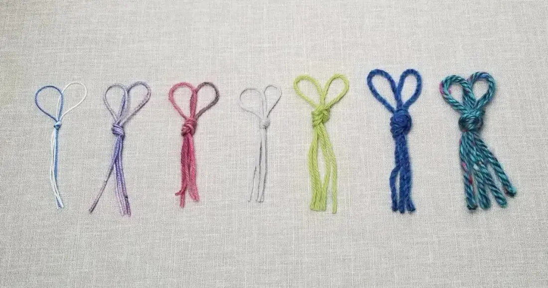 twisted macrame cord thickness variations