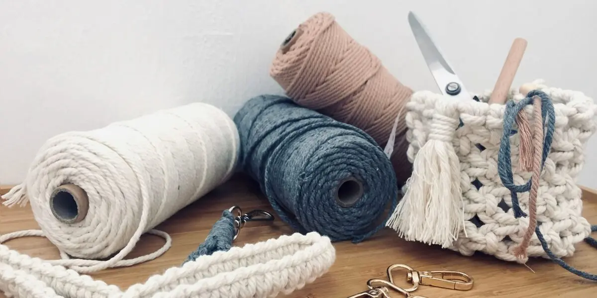 textured macrame yarn crochet dimensional