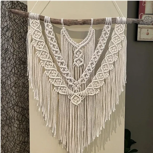 Nordic Boho Macrame Tassel Wall Tapestry