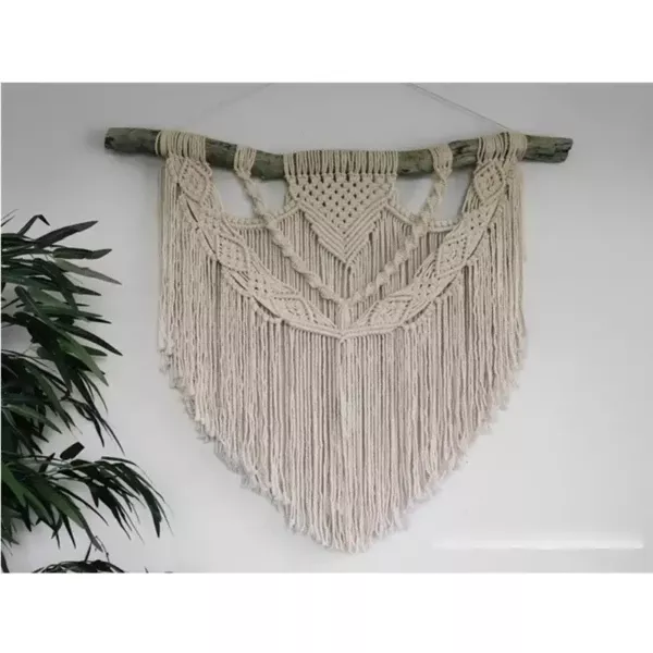 Coastal Macrame Tapestry Handwoven Boho Beach Art