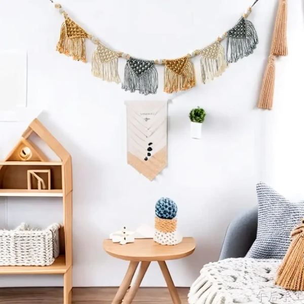 Nordic Woven Bedroom Headboard Tapestry