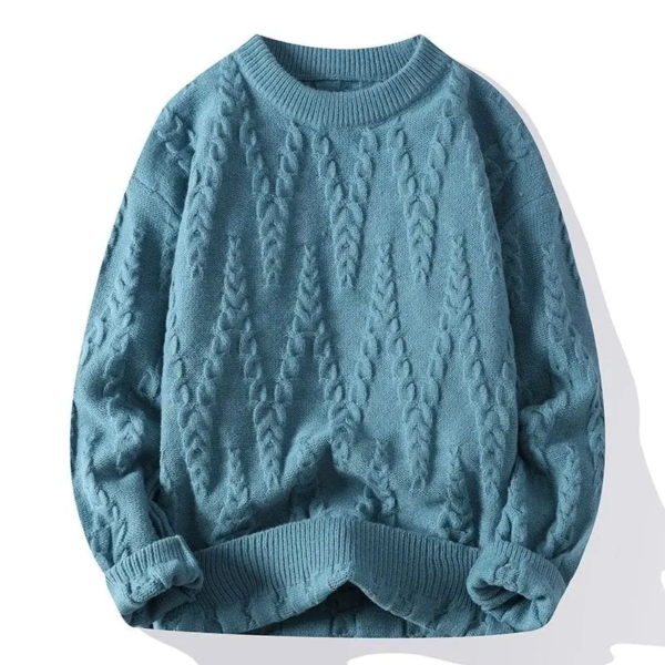Cable Knit Pullover Solid Color Sweater Collection
