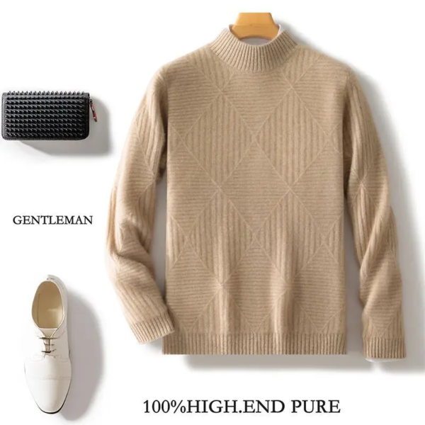 High Neck Business Casual Base Layer Sweater