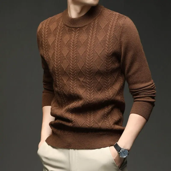 Thick Warm Round Neck Knit Sweater