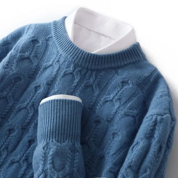 Twisted Business Pullover Plus Size Sweater