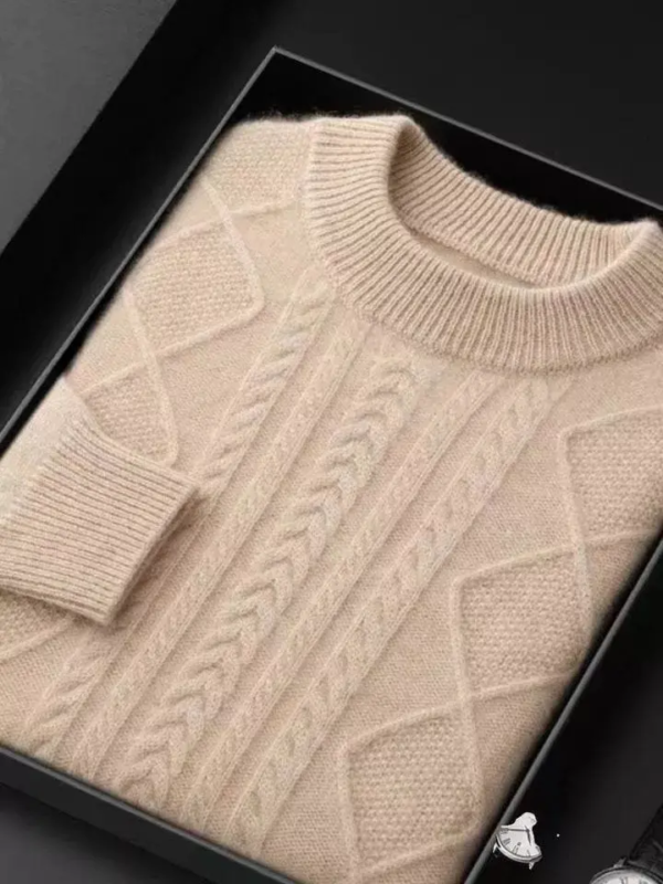 Premium V Neck Chunky Knit Sweater