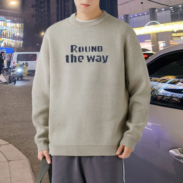 Loose Crew Neck Sweater for Everyday Comfort