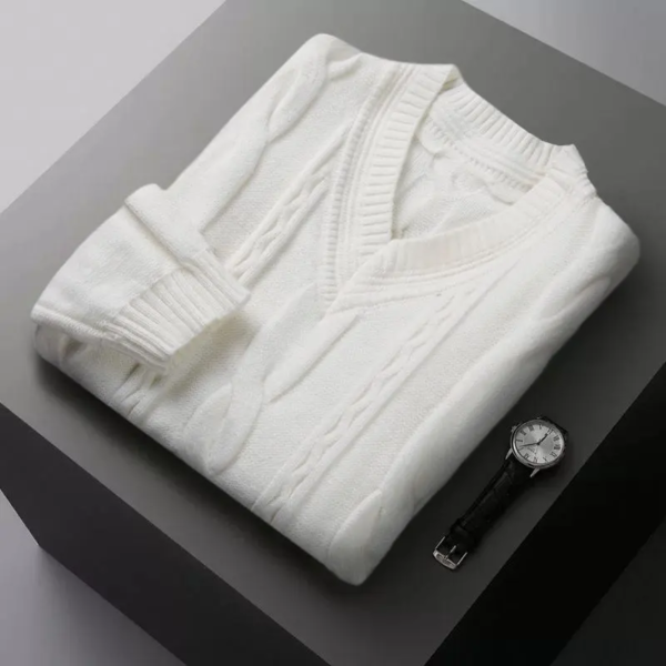 Twisted Business Pullover Knit Sweater