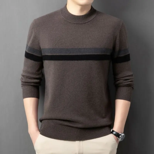 Striped Crew Neck Long Sleeve Sweater
