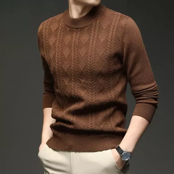 Thick Warm Round Neck Knit Sweater