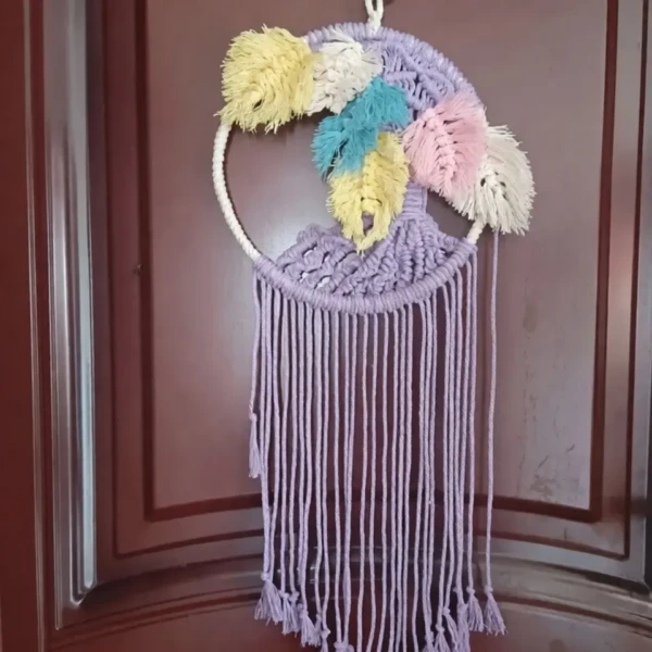 Nordic Pastoral Woven Tassel Tapestry